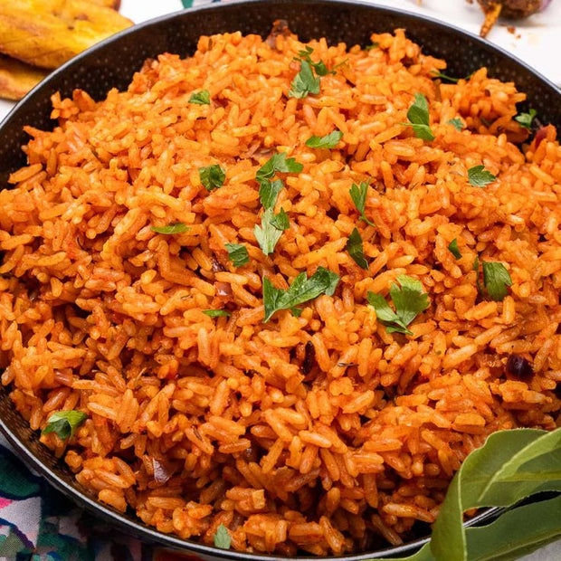 Jollof rice with full Tilapia Fish - Great Grace kitchen And Grocery