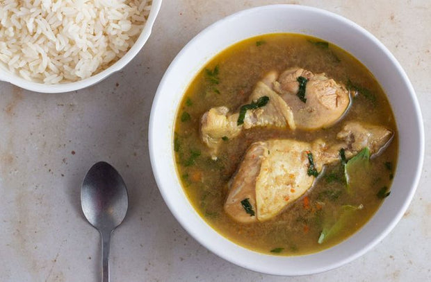 PEPPERED HEN  SOUP (HARD CHICKEN)