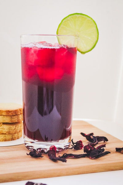 zobo drinks ( made with hibiscus LEAVES )
