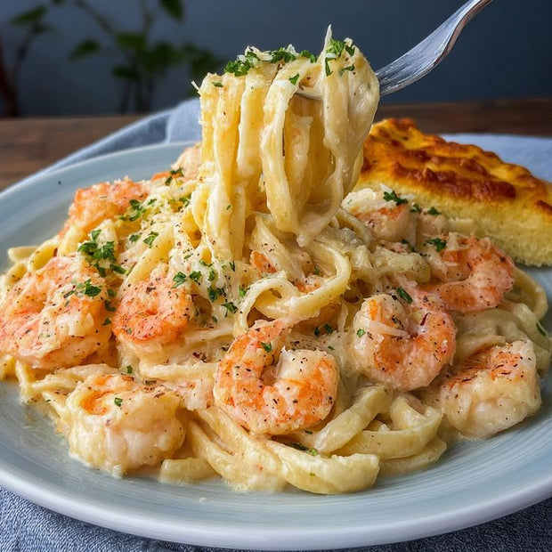 chicken and shrimp alfredo