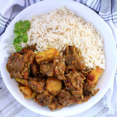 Asun with fresh rice